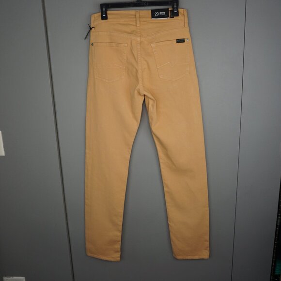 New 7 For All Mankind Men's Slimmy Slim Straight Leg Jeans in Clay size 29 - Picture 8 of 15
